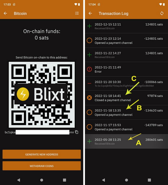 Blixt Onchain Wallet